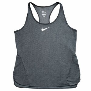 Nike Dri Fit Tank Top Womens XL Gray Racerback Athletic Gym Workout Shirt